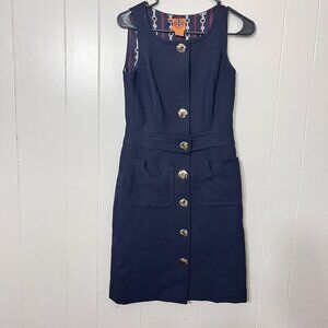 Tory Burch Navy Blue Dress Size 2